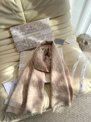 Dior oblique cashmere scarf - oblique,